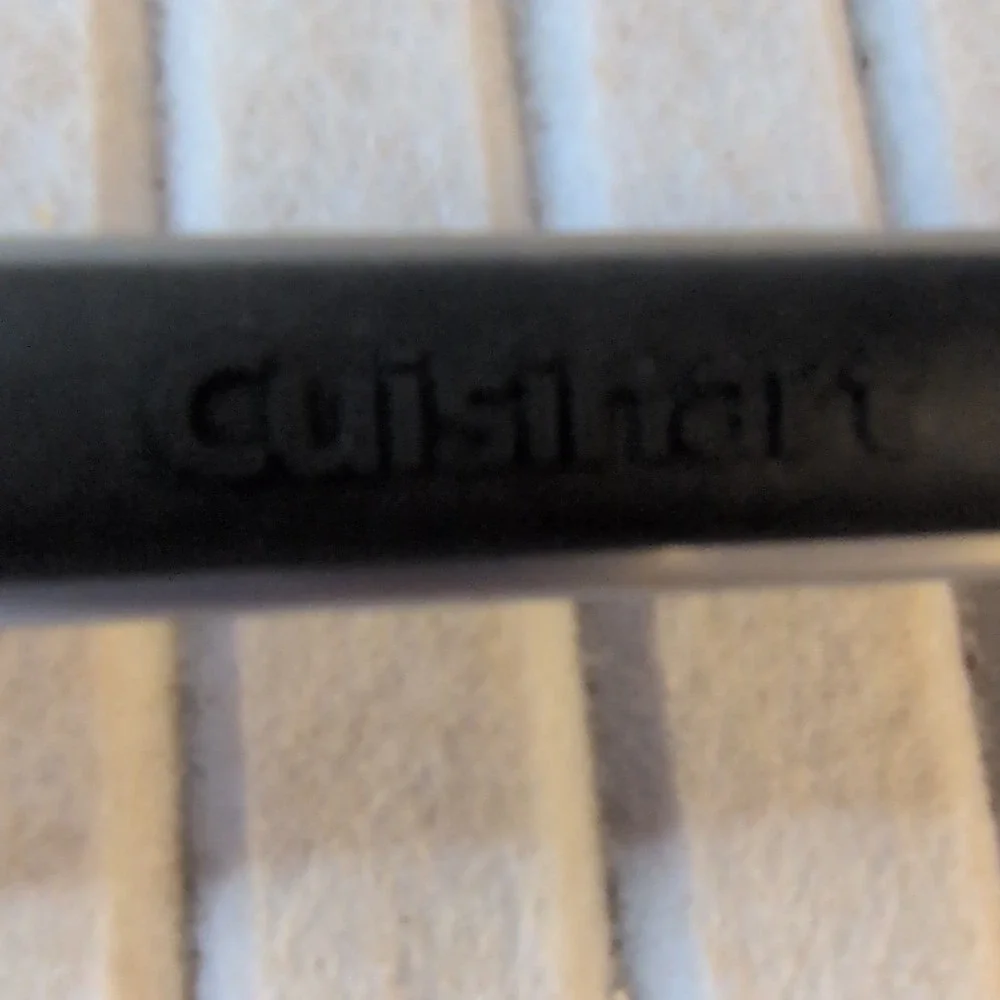 Cuisinart Stainless Steel & Black Plastic Cooking Tongs With Clip